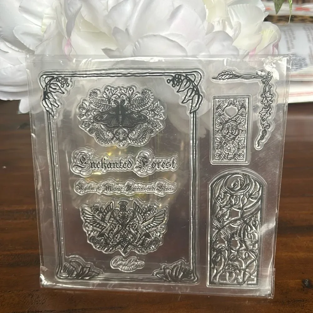 CoraCreaCrafts Clear Stamps Enchanted forest motive NEW